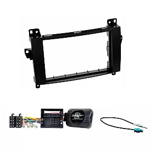 Mercedes Sprinter 2006-2018 Double Din Car Stereo Fitting Kit, Fascia, Stalk Control, Aerial