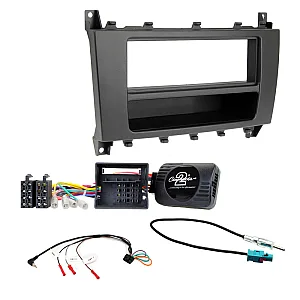 Mercedes C Class W203 2004-2007 Single Din Car Stereo Radio Fascia Fitting Kit