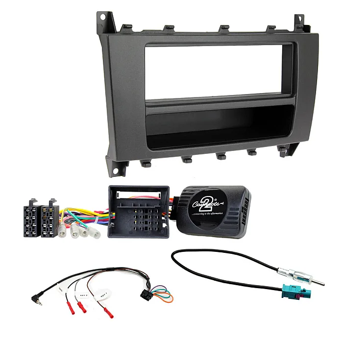 Mercedes C Class W203 2004-2007 Single Din Car Stereo Radio Fascia Fitting Kit