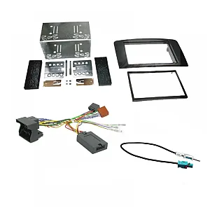 Mercedes ML 2005-2011 Double Din Car CD Stereo Fitting Kit, Fascia & Steering Control