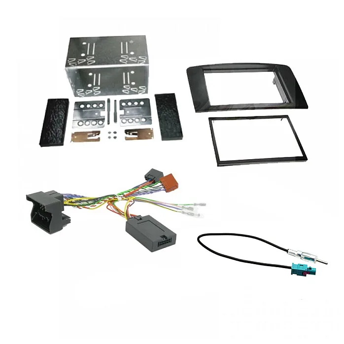 Mercedes ML 2005> Double Din Car CD Stereo Fitting Kit, Fascia & Steering Control
