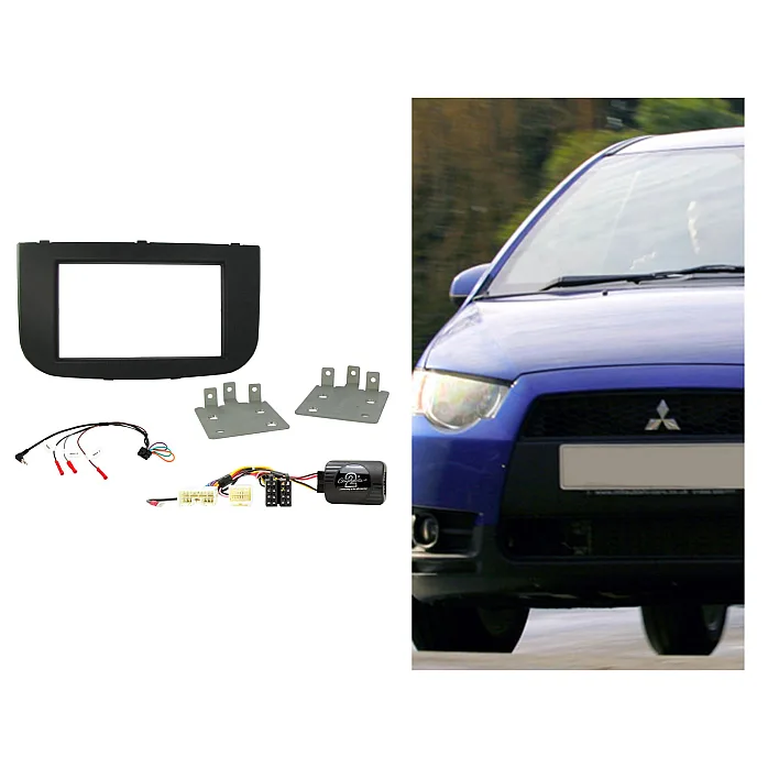 CTKMT08 Mitsubishi Colt 2009-2012 Double Din Car CD Stereo Fascia Fitting Kit