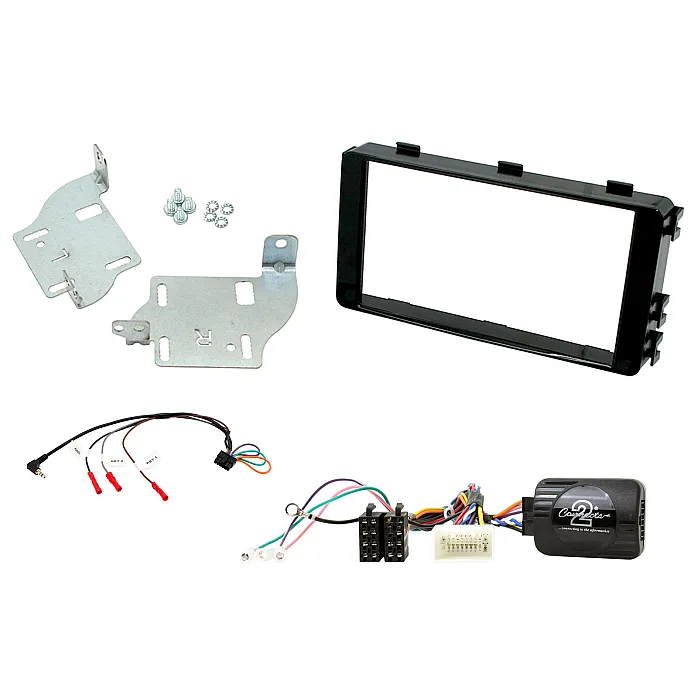 CTKMT09 Mitsubishi Outlander, L200 Black Double Din Car CD Stereo Fascia Fitting Kit