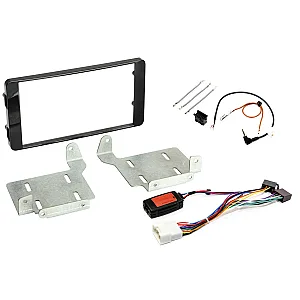 InCarTec FK-656 Mitsubishi Complete Double Din Fitting Kit (without Silver Trim) PIANO BLACK