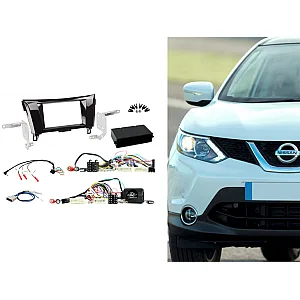 Connects2 CTKNS04 Nissan Qashqai 2014> Double Din Car Stereo Fascia Fitting Kit