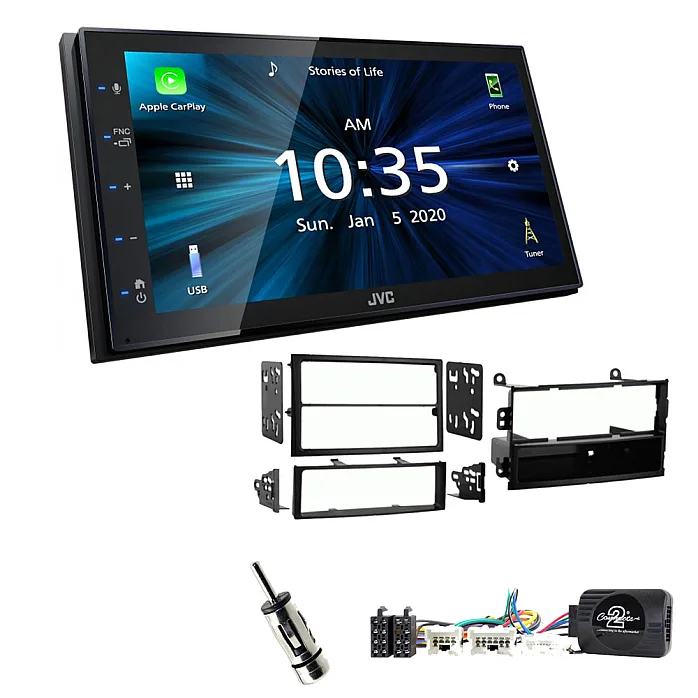Nissan 350z 2003-2006 JVC KW-M560BT 6.8" Bluetooth Digital Media Car Play / Android Auto Stereo Upgrade Kit