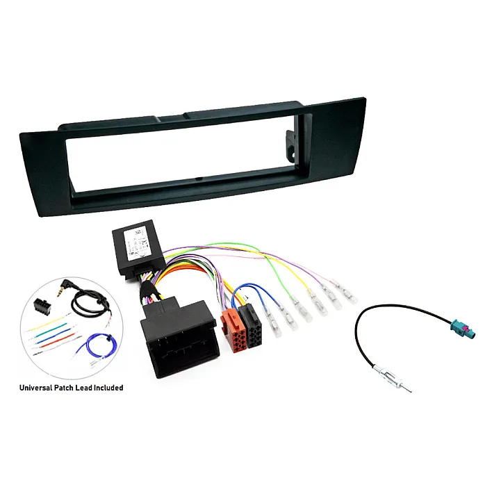InCarTec FK-118 BMW 1 Series 3 Series Z4 Single Din Car Stereo Fascia Fitting Kit (WITH SWC)