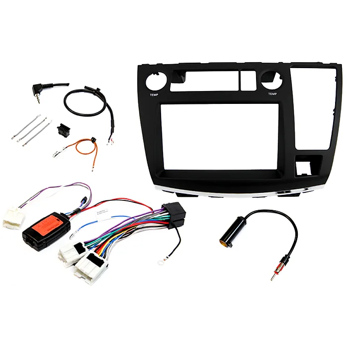 InCar Tec FK-669-J Nissan Elgrand E51 Double DIN Car Stereo Upgrade Fitting Kit (MATT BLACK)