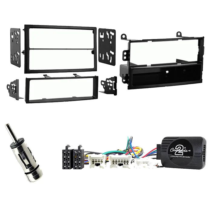 Nissan 350z (2003-2006) BOSE Car Stereo Single / Double Din Fitting Kit Fascia, Steering Control Adaptor
