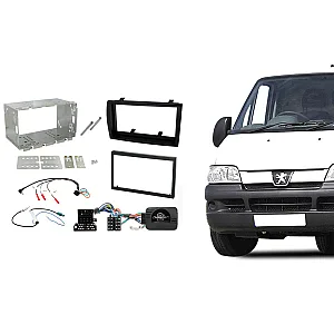 CTKPE08 Peugeot Boxer 2008 - 2011 Double Din Car Stereo Fascia Fitting Kit