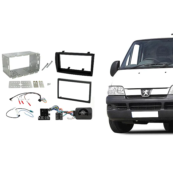 CTKPE08 Peugeot Boxer 2008 - 2011 Double Din Car Stereo Fascia Fitting Kit