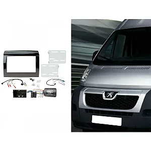 CTKPE09 Peugeot Boxer 2014 Onwards Double Din Car Stereo Fascia Fitting Kit