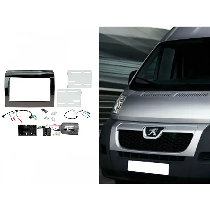 CTKPE09 Peugeot Boxer 2014 Onwards Double Din Car Stereo Fascia Fitting Kit