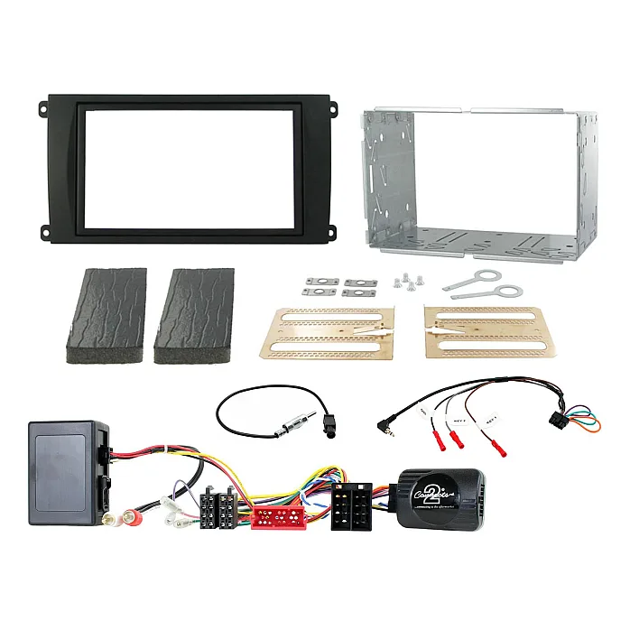 CTKPO02 Porsche Cayenne 2002-2007 Double Din Car CD Stereo Fascia Fitting Kit