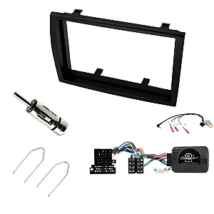 Peugeot Boxer 2008 - 2014 Double Din Stereo Fascia / Steering / Antenna Fitting Kit