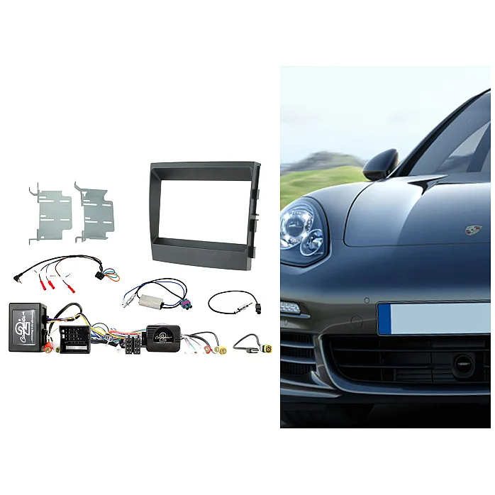 CTKPO05 Porsche Panamera 2009 - 2016 Double Din Car CD Stereo Fascia Fitting Kit