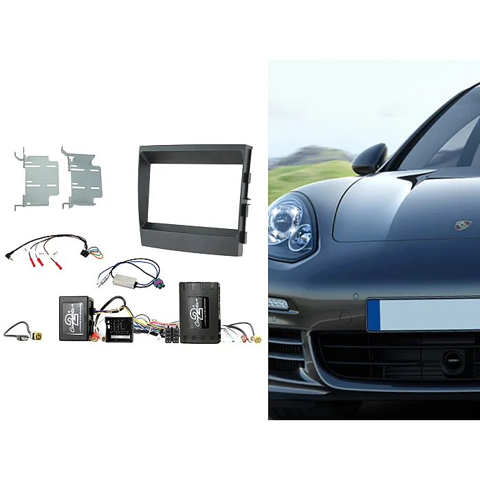 CTKPO07 Porsche Panamera 2009 - 2016 Double Din Car CD Stereo Fascia Fitting Kit