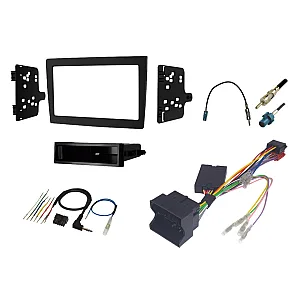 Porsche 911, Boxster, Cayman Single / Double DIN Stereo Fitting Kit (WITHOUT BOSE) Black