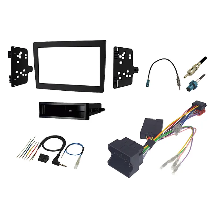 InCarTec FK-959-SWC Porsche 911, Boxster, Cayman Double Din Fitting Kit With Steering Control Interface