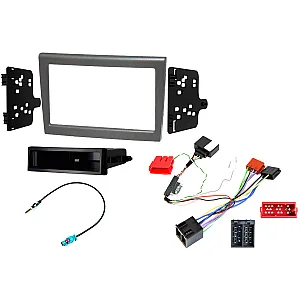 Porsche 911, Boxster, Cayman Single / Double DIN Car Stereo Fitting Kit (WITH CANBUS IGNITION) SILVER