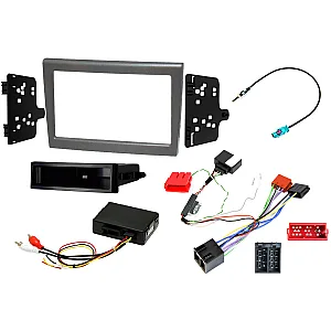 Porsche 911, Boxster, Cayman Single / Double DIN Car Stereo Fitting Kit (CANBUS / BOSE Retention) SILVER