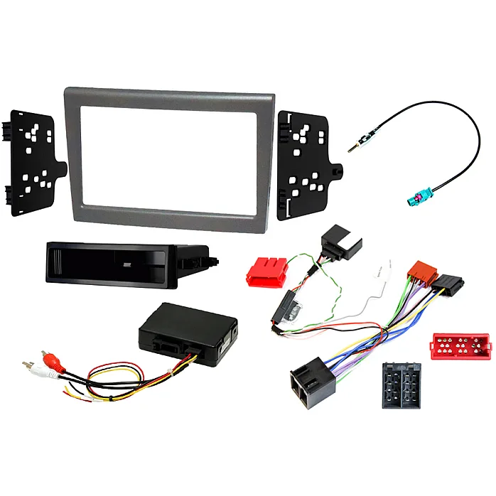 InCarTec FK-9591-IGNB Porsche 911, Boxster, Cayman Silver Stereo Fitting Kit