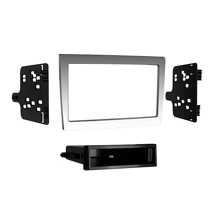 InCarTec FK-9591-SWCB Porsche 911, Boxster, Cayman Single / Double Din Car Stereo Fitting Kit (SWC/ BOSE RETENTION) SILVER