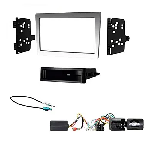 Porsche 911 (997) Anthracite Double Din Car Stereo Fascia Steering Control Fitting Kit