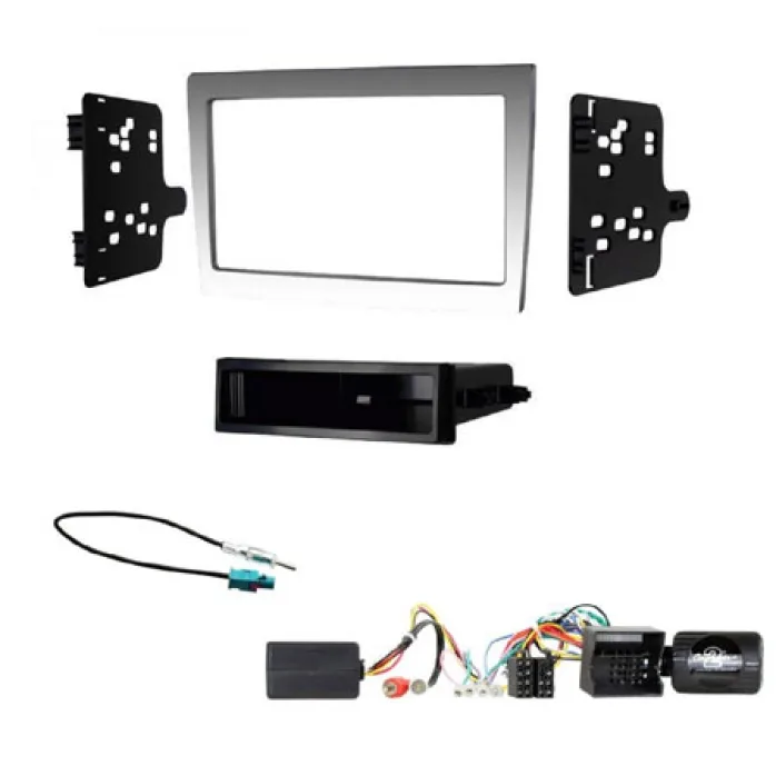 Porsche FKIT-PORSCHE-07 Porsche 911 (997) Anthracite Double Din Car Stereo Fascia Steering Control Fitting Kit - Car Audio Stereo Installation kit for installing a new after market double din headunit into your Porsche.
