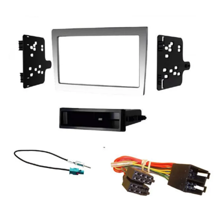 Porsche FKIT-PORSCHE-10 Porsche 911, Boxster, Cayman Stereo Non BOSE Anthracite Double Din Fascia Wiring Antenna kit - Radio Replacement Kit, allows the fitment of a Double DIN aftermarket headunit to the selected vehicle.
