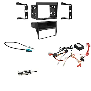 Porsche 911, Boxster 1997 - 2004 Double Din Fascia /  With Fiber Amp / Antenna  Fitting Kit