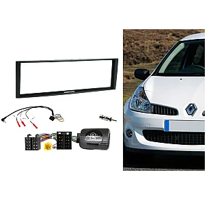 Renault Clio, Modus Single Din Car Stereo Fascia Fitting Kit (Black)