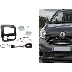 CTKRT11 Renault Trafic 2017 - 2019 Double Din Car Stereo Fascia Fitting Kit
