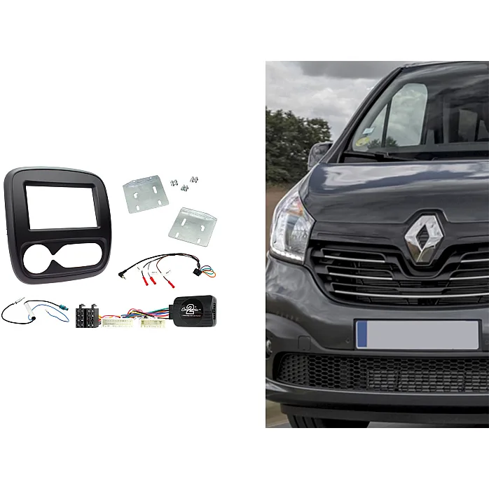 CTKRT11 Renault Trafic 2017 - 2019 Double Din Car Stereo Fascia Fitting Kit