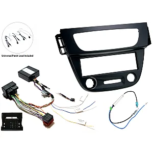Renault Megane III (2008-2016) Single DIN Car Stereo Upgrade Fitting Kit (MATT BLACK)