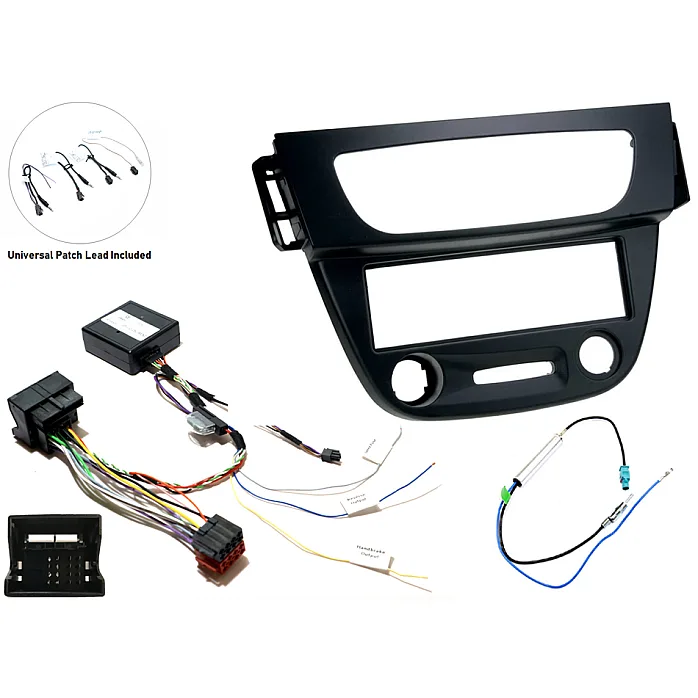 InCarTec FK-370 Renault Megane Single Din Car Radio Upgrade Fitting Kit (MATT BLACK)