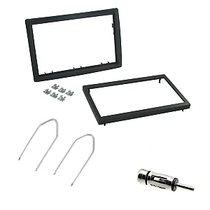 Renault Megane 2006-2008 Double Din Car CD Stereo Fascia Fitting Kit, Fascia, Keys & Aerial