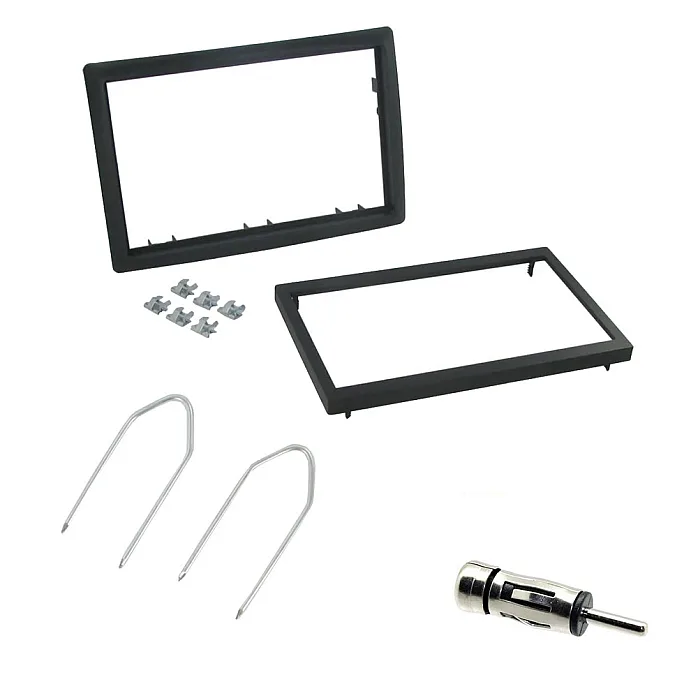 Renault Megane 2006-2008 Double Din Car CD Stereo Fascia Fitting Kit, Fascia, Keys & Aerial