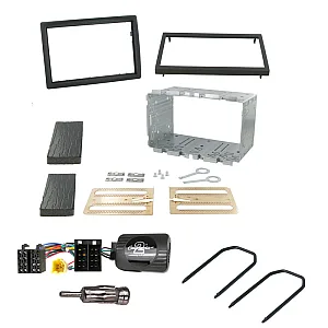 Renault Megane 2005-2008 Double Din Car Sereo Fitting Kit, Fascia, Steering Control Adaptor
