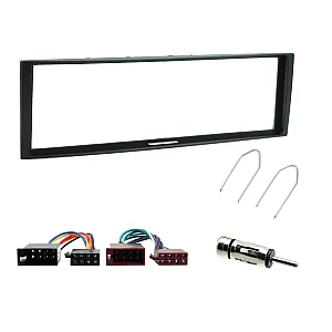 Renault Clio , Megane Black Single Din Fascia Panel Wiring Adaptor Removal Keys Fitting Kit