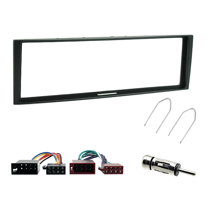 Renault Clio , Megane Black Single Din Fascia Panel Wiring Adaptor Removal Keys Fitting Kit