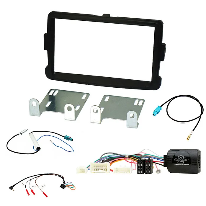 Renault Master 2010 - 2019 With TYPE 8 Stereo Double Din Fascia / Steering / FM, DAB Antenna Kit