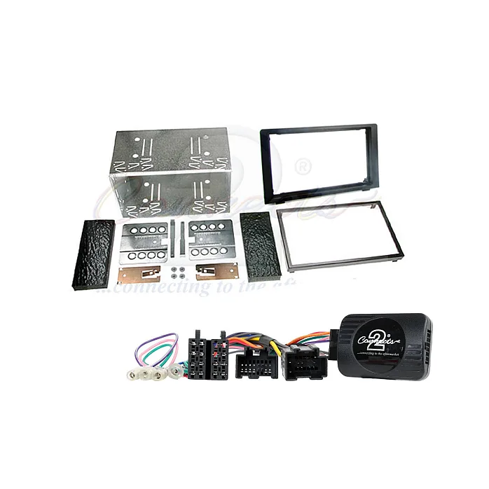 Saab 9-3 2008 - 2014 Car CD Stereo Double Din Fitting Kit with Stalk Steering Adaptor