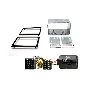 Saab 9-5 1997-2005 Car CD Stereo Double Din Fitting Kit with Stalk Steering Adaptor