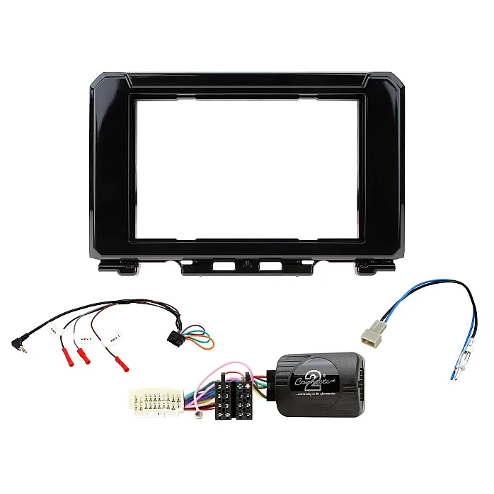 CTKSZ13 Suzuki Jimny 2018 Gloss Black Double Din Car Stereo Fascia Fitting Kit