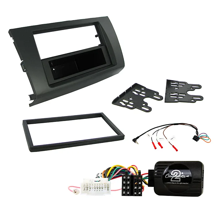 Suzuki Swift 2005-2010 Single / Double Din Car CD Stereo Fitting Kit, Fascia, Steering Control Adaptor