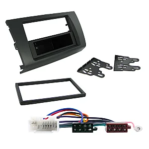 Suzuki Swift 2005 - 2010 Single / Double Din Fascia Panel Adaptor Plate Fitting Kit - Grey