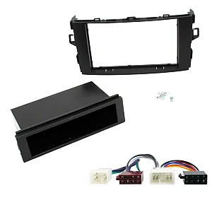 Toyota Auris 2007-2013 Car CD Stereo Single / Double Din Fascia Fitting Wiring Kit