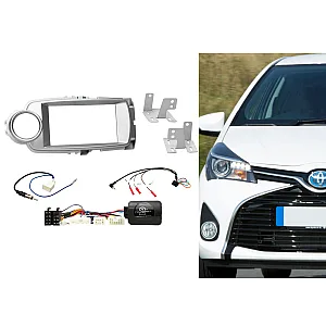 Connects2 CTKTY09 Toyota Yaris 2011-2017 Double Din Car Stereo Fascia Fitting Kit