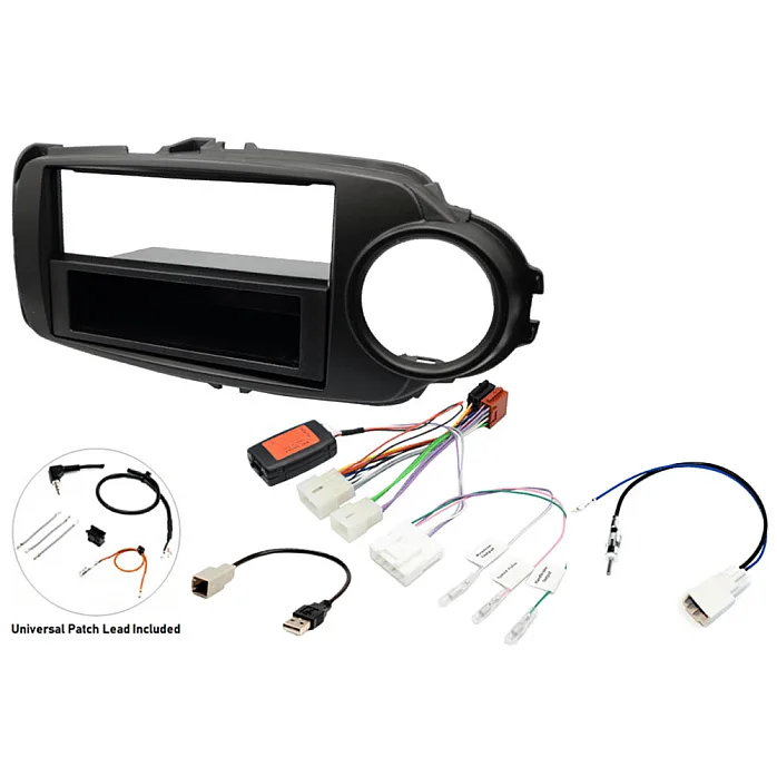 InCarTec FK-624 Toyota Yaris 2012 - 2020 Single Din Stereo Fitting Kit (MATT BLACK)